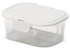 ORGANIZADOR C/TAMPA FIXA 1000ML CRISTAL