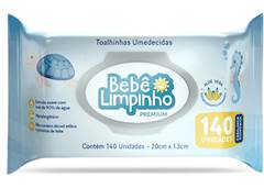TOALHA UMEDEC CIMED BEBE LIMPINHO COM 90 UNIDADES CCOM TAMPA