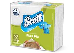 GUARDANAPO SCOT DIA DIA C/50 29X30CM FOLHA SIMPLES