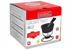 CONJ FONDUE HALLE C/5 PCS PRETO