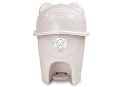 LIXEIRA P/FRALDAS C/PEDAL 6,5L LINHO