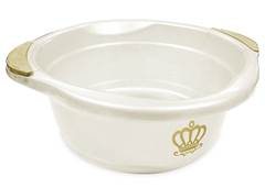 BACIA INFANTIL 15L BRANCOE DOURADO