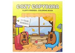 LIVRO PINTAR FLUFFY FRIENDS COZY CAPYBARA 24PG