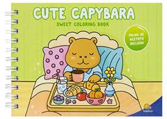 LIVRO PINTAR SWEET CUTE COZY CAPYBARA 96PG