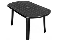 MESA PLASTICA DESMONTAVEL RETANGULAR 140X85CM PRETO