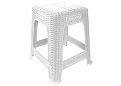 BANQUETA RATTAN PREMIUM BRANCA