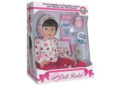 BONECA BB REBORN EVELYN 50CM C/ACESSORIO