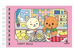 LIVRO COLORIR 96F COMFY RELAX ROSA