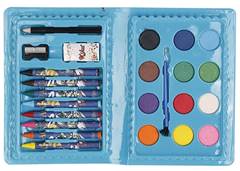 KIT ESCOLAR MALETA C/13 PCS AZUL