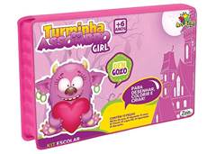 KIT ESCOLAR MALETA C/13 PCS ROSA