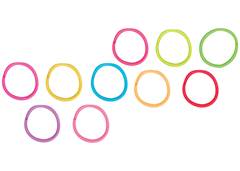 ELASTICO P/CABELO FINO C/100 SORTID ZEIN