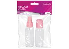 FRASCO P/VIAGEM C/2 PÇS ZEIN LISO SORT