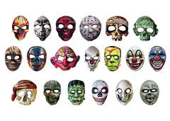 MASCARA DE TERROR REALISTA EVA 18CM SORT