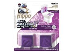 BLOCO P/CAIXA ACOPLADA HIPPO 2X50G LAV**
