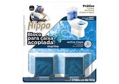 BLOCO P/CAIXA ACOPLADA HIPPO 2X50G  MA**