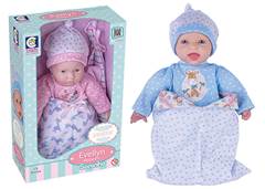 BONECA EVELLYN REBORN SONINHO 20CM MENINO
