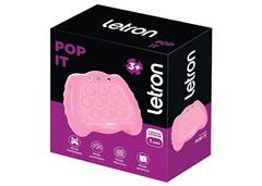 JOGO POP IT LETRON ROSA 9,5X5,5CM A PILHA