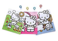 DESENHO P/COLORIR C/CARIMBOS HELLO KITTY