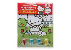 DESENHO P/COLORIR C/CARIMBOS HELLO KITTY