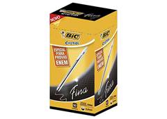 CANETA BIC CRISTAL FINA ENEM PRETA
