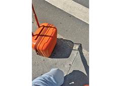 MALA C/RODA SAMMY LARANJA P