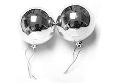 BOLA NATAL BRILHANTE 7CM C/2 PRAT/PRE
