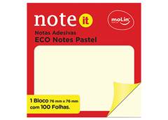 BLOCO P/ANOTA ADES ECO 76X76MM C/100F AMARELO