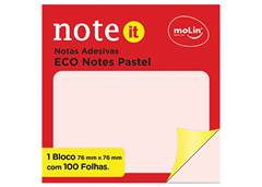 BLOCO P/ANOTA ADES ECO 76X76MM C/100F ROSA