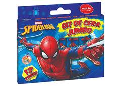 LAPIS CERA MOLIN GIZ C/12 JUMBO SPIDERMAN