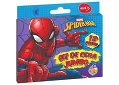 LAPIS CERA MOLIN GIZ C/12 JUMBO SPIDERMAN