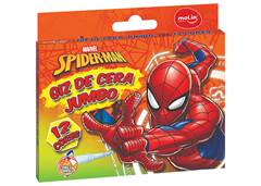 LAPIS CERA MOLIN GIZ C/12 JUMBO SPIDERMAN
