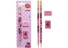 KIT ESC MOLIN LOTSO 2 LAPIS 1 BORRACHA 1 APONTADOR