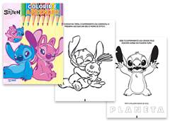 LIVRO COLORIR E APRENDER STITCH E ANGEL 16PG