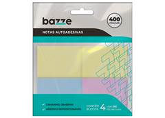 BLOCO BAZZE NOTE 38X50 3 CORES C/100F
