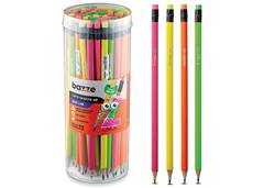 LAPIS GRAF. C/BORRACHA BAZZE WAVE LINE NEON C/72