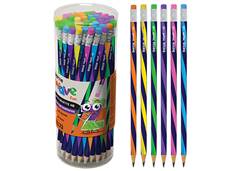 LAPIS GRAF. C/BORRACHA BAZZE WAVE FUN NEON C/72