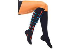 MEIA C/COMPRESSAO TRAVEL P/M PRETA