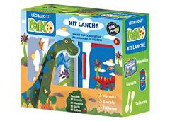 KIT LANCHE DINO GARRAFA 500ML+MARMITA 700ML