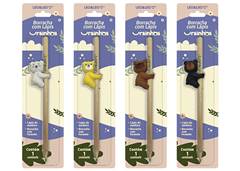 BORRACHA LEO&LEO C/LAPIS URSINHOS SORTIDO