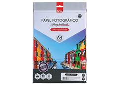 PAPEL FOTOGRAFICO GLOSSY 120G C/20F