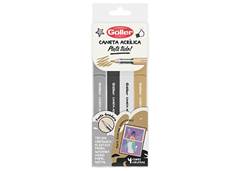 MARCADOR ACRILICO PINTA TUDO C/4 CORES