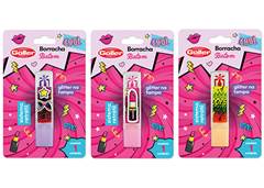 BORRACHA BATOM RETRAT 14CM C/GLITTER SOR