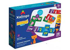 JOGO DOMINO ANIMAIS 28PCS XALINGO