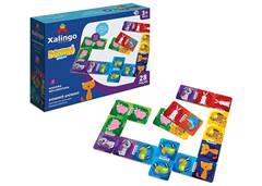 JOGO DOMINO ANIMAIS 28PCS XALINGO