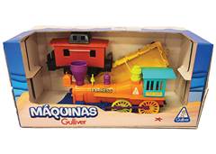 LOCOMOTIVA +2 VAGOES 40CM C/5 FIGURAS DE FAZENDA