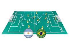 FUTEBOL CLUB 44CM BRASIL X ARGENTINA