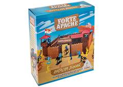 FORTE APACHE BATALHA LUXO 43PCS FIGURAS COLORIDAS