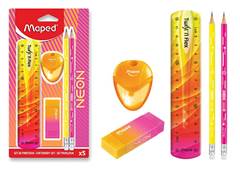 KIT MAPED ESCOLAR NEON 5 PCS