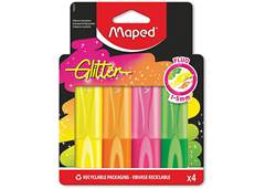 MARCA TEXTO MAPED GLITTER NEON C/4 CORES