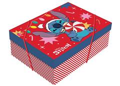 CAIXA RET ALOHA STITCH C/TAMPA P 24X18CM